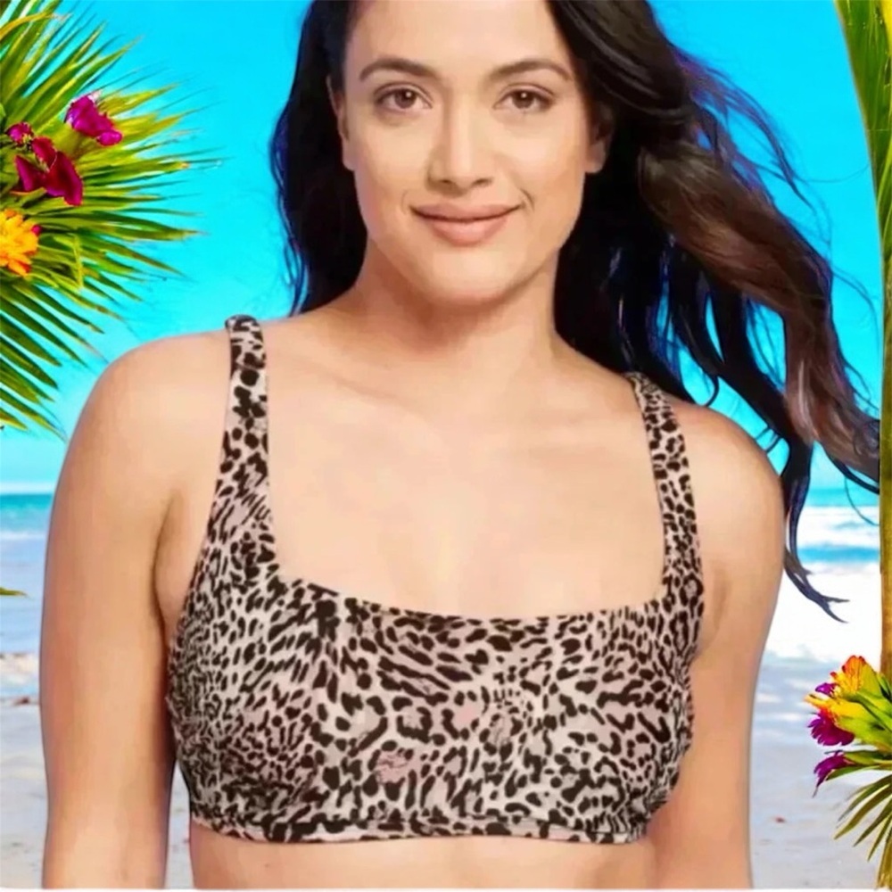 $10 Add-on | Leopard Print Bikini Top
